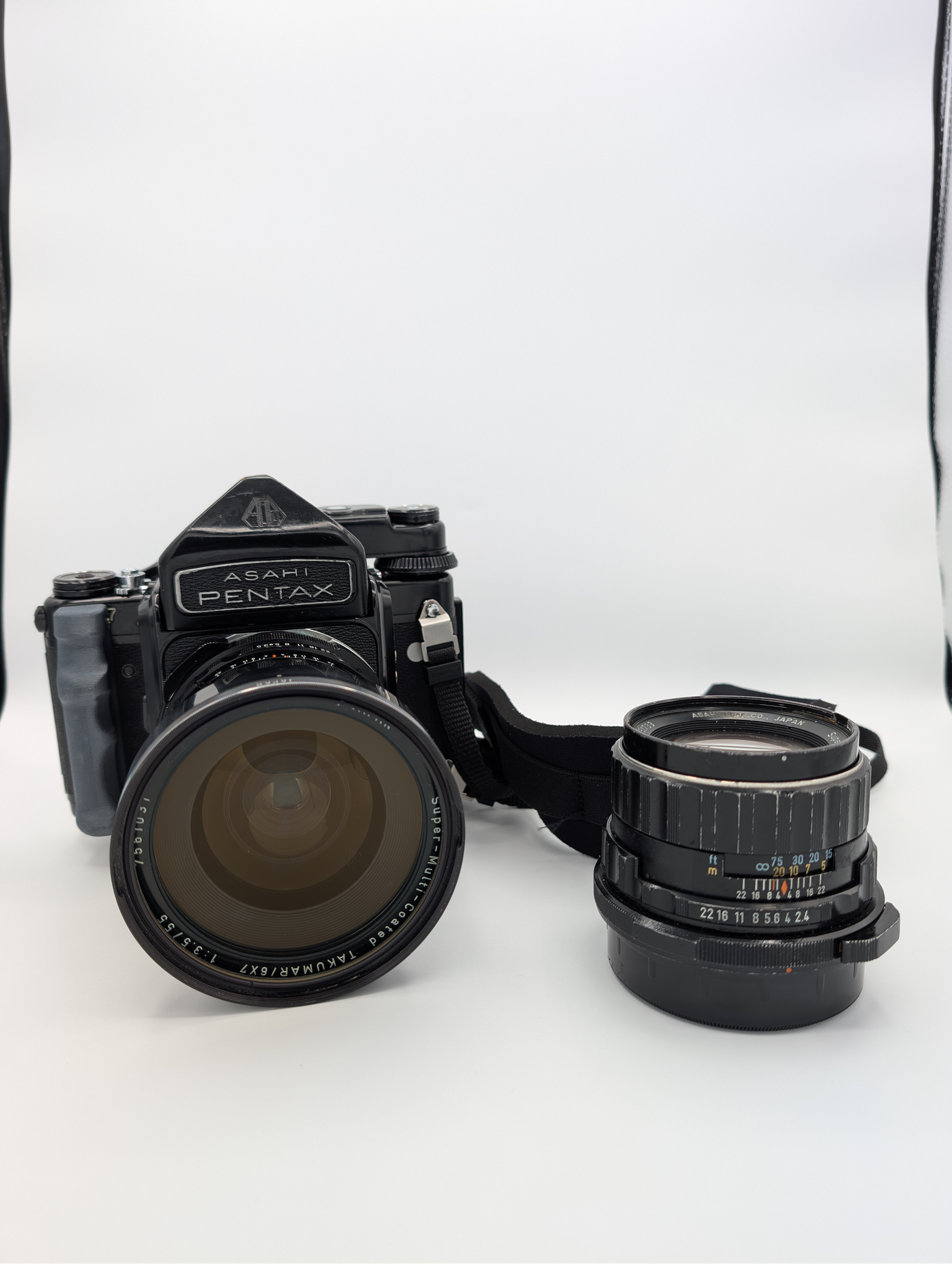 Pentax 6x7 mlu with 105mm f/2.4 and 55mm f/3.5