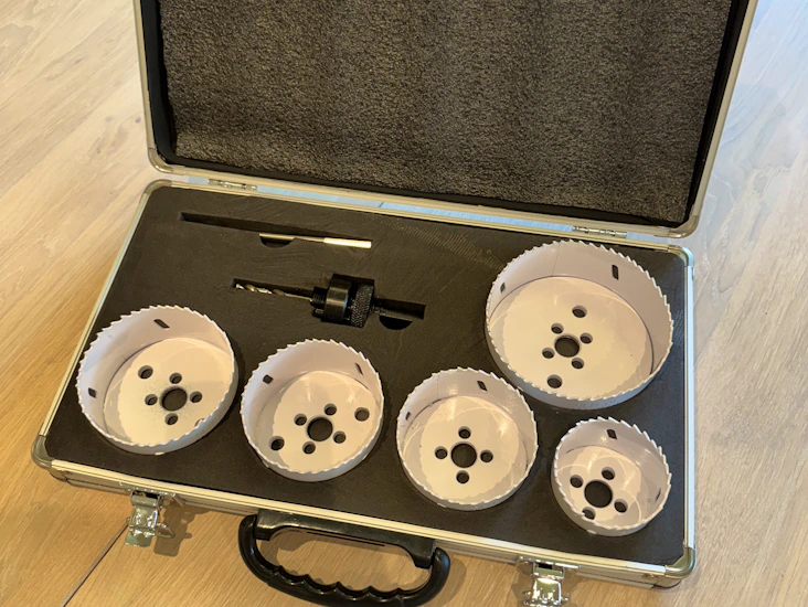 Sett med hullsager, 57-102mm