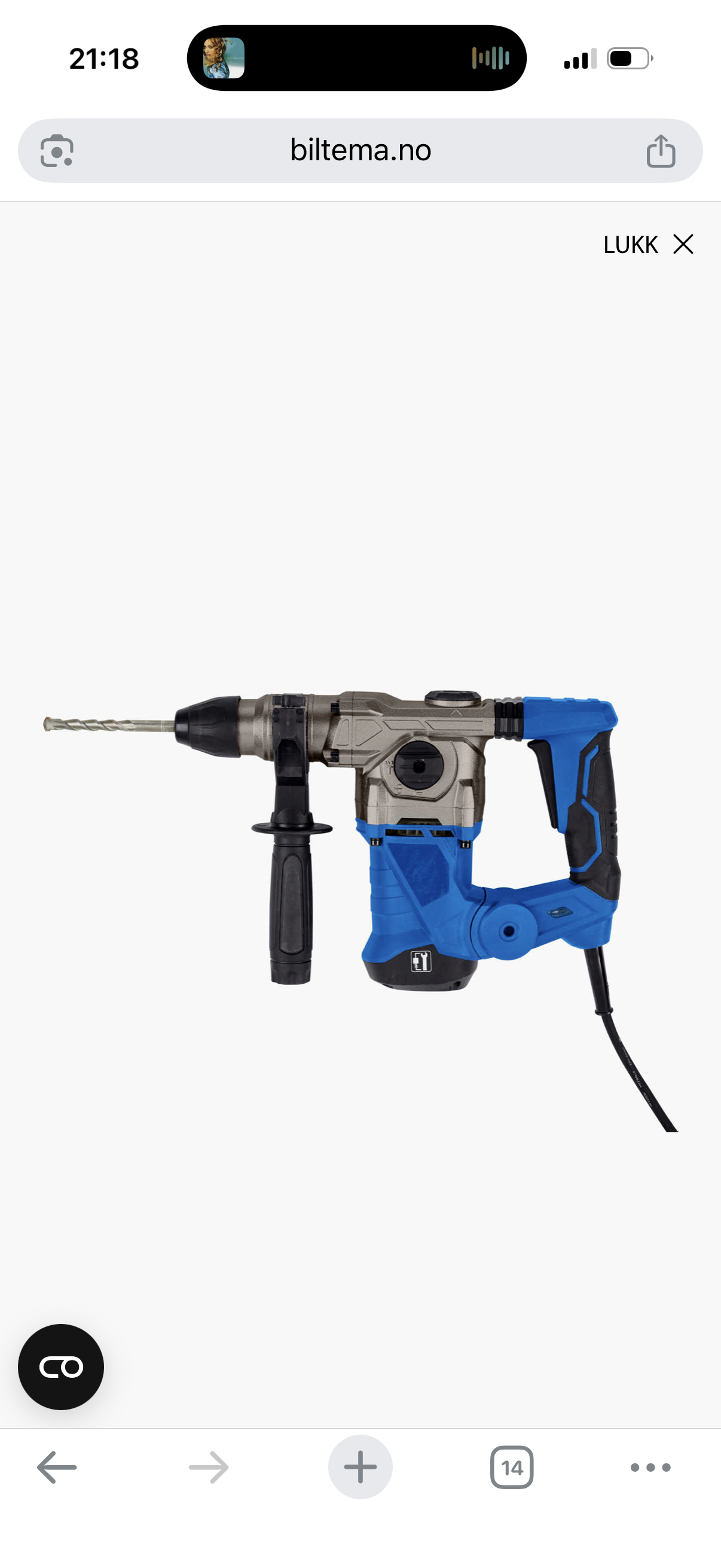 Biltema 1200w sds plus