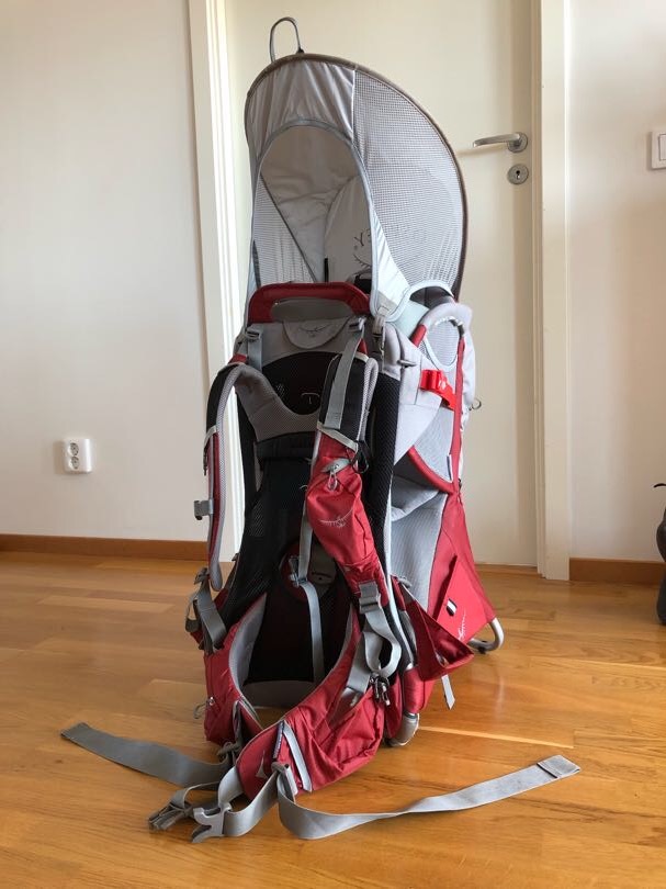 Bärstol - ergonomisk m solskydd