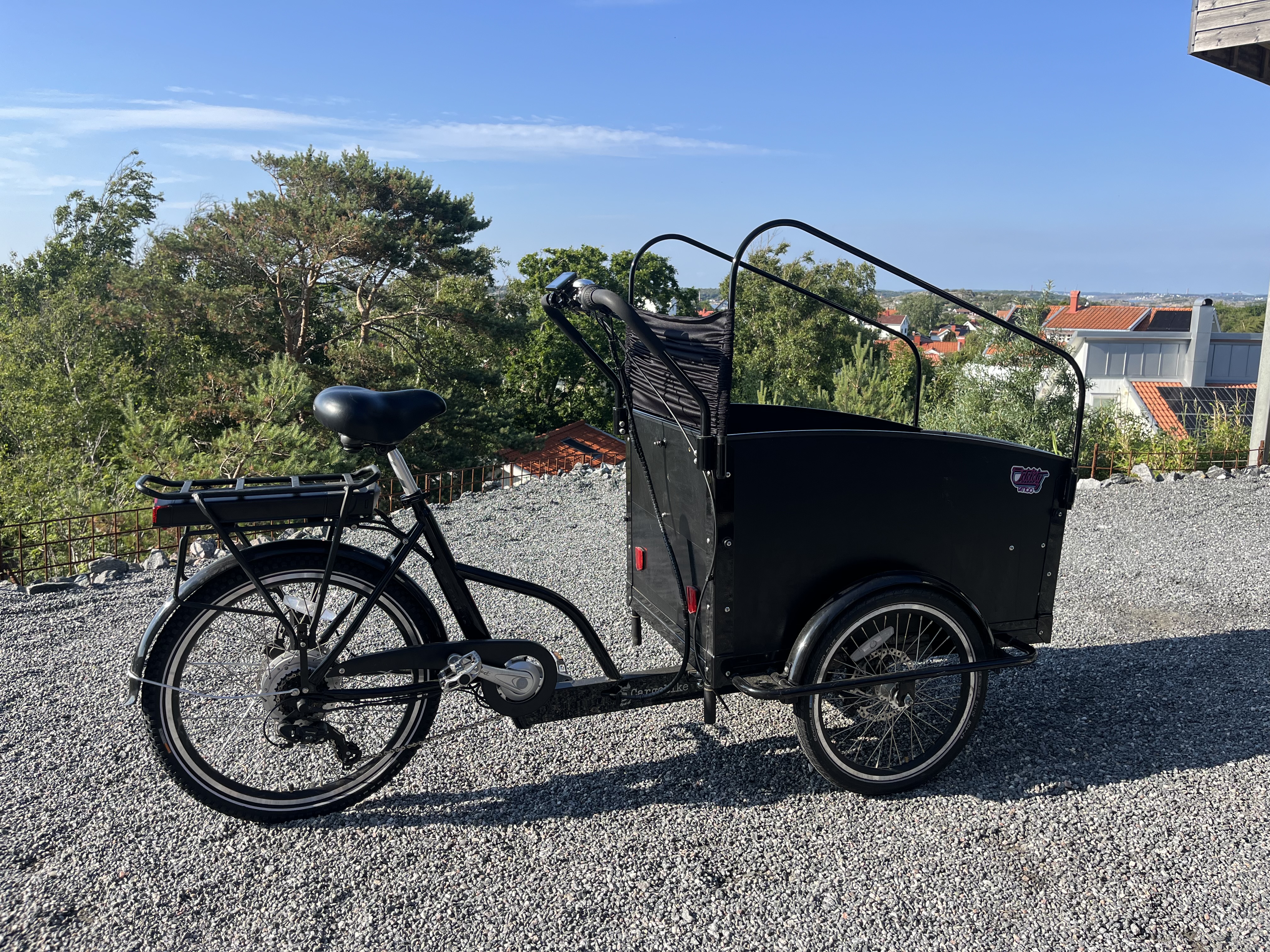 Uthyrning av el-lådcykel på styrsö & donsö 🚲⚡