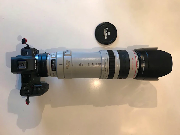 Canon eos r5c + canon 100 - 400 / 70 - 200
