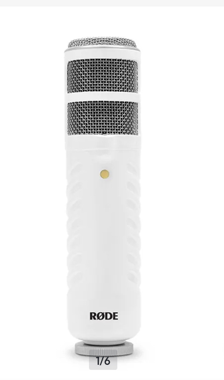 Røde podcaster mikrofon med stativ og popfilter