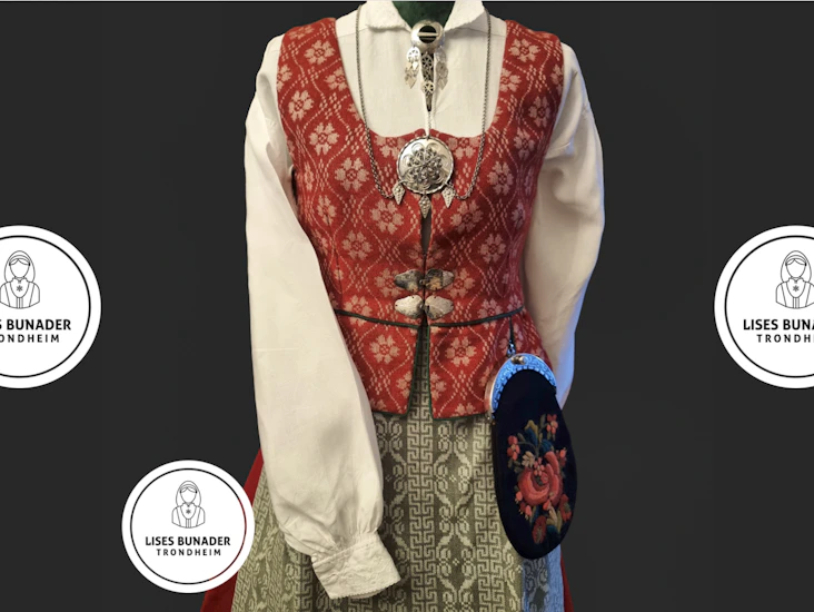 Rød trønderbunad