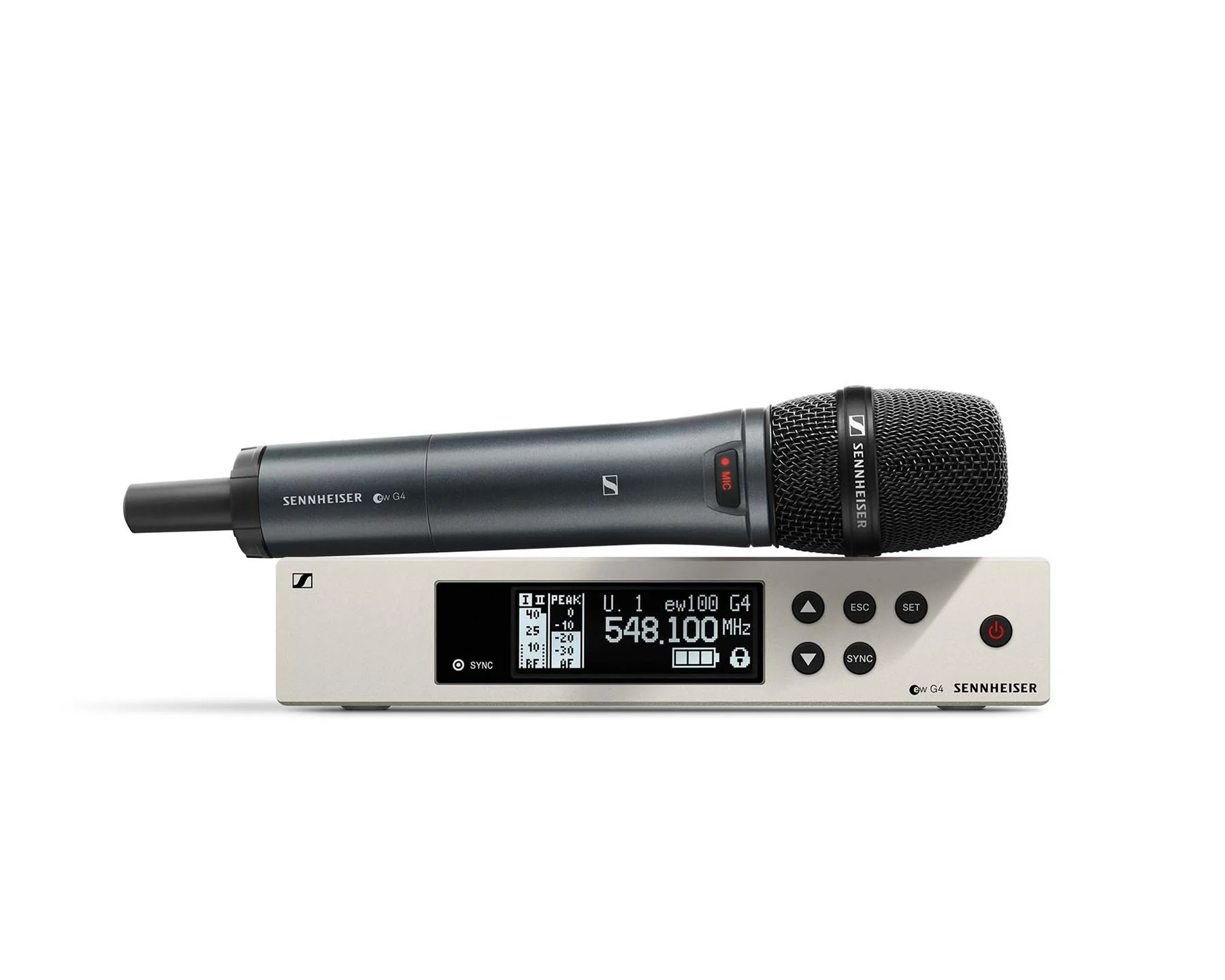 Sennheiser ew100 g4 wireless handheld microphone (gb range)