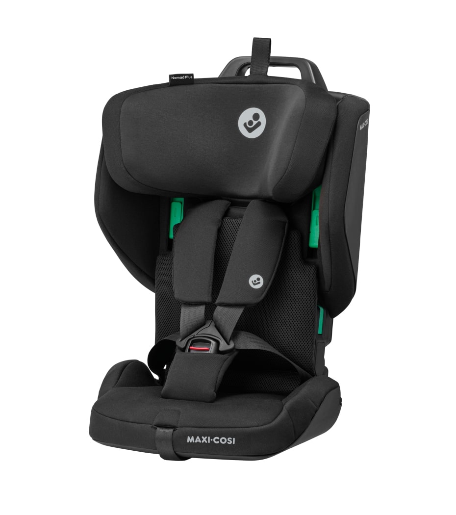 Maxi-cosi nomad plus foldable travel car seat, shown in its included travel bag.