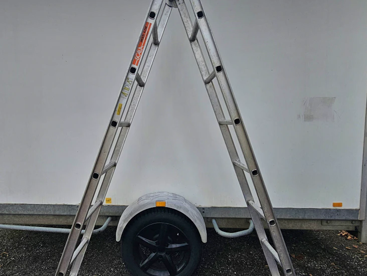Stege, scala, 420cm, 2-delad, aluminium