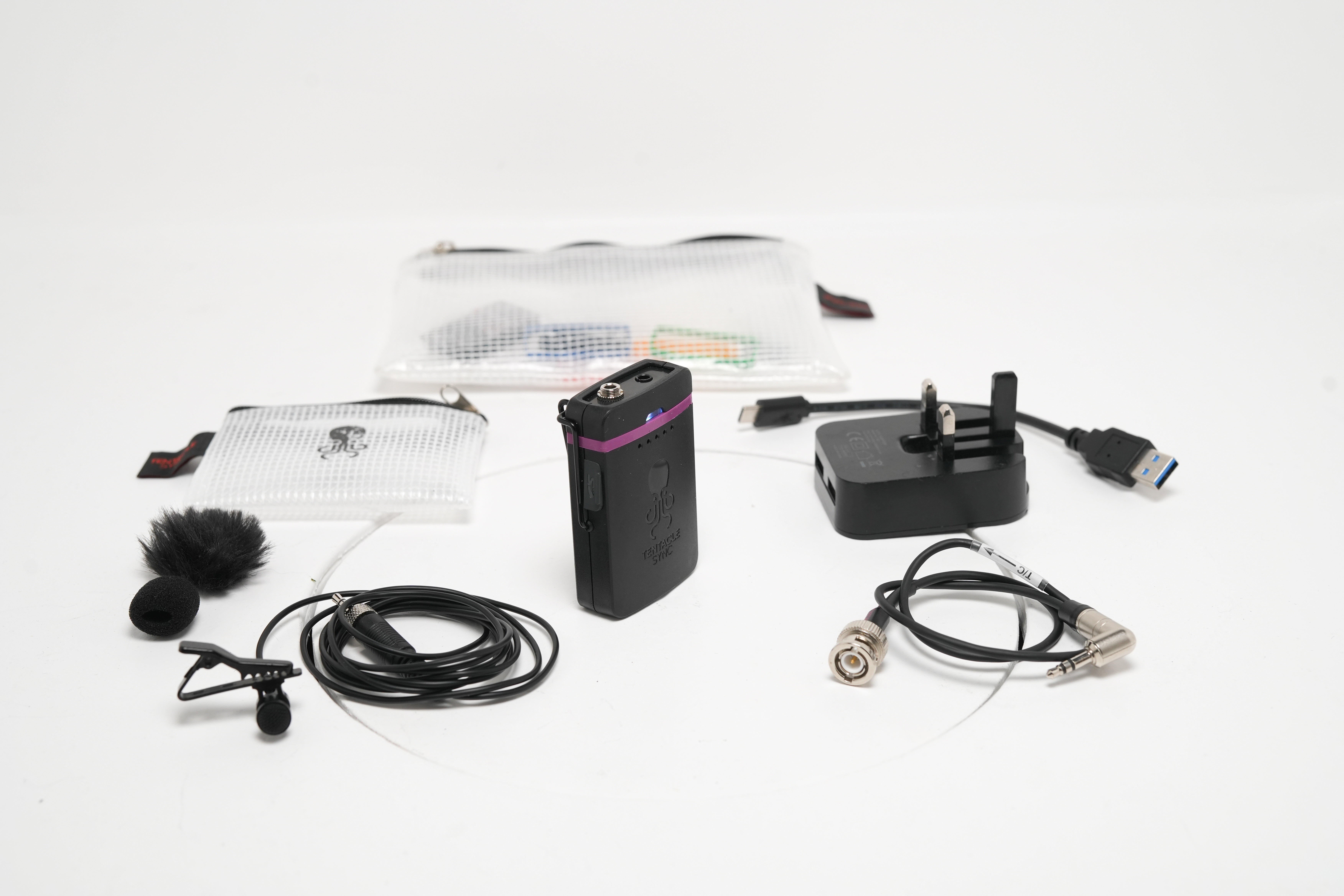 Tentacle track e - lapel mic recorder and timecode box