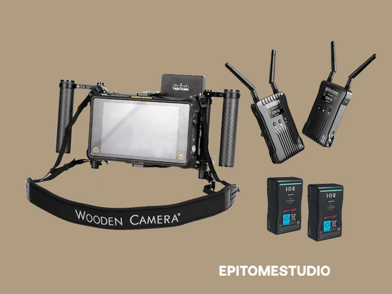 Directors monitor 7inch wireless with vlock & transmitters atomos inferno 