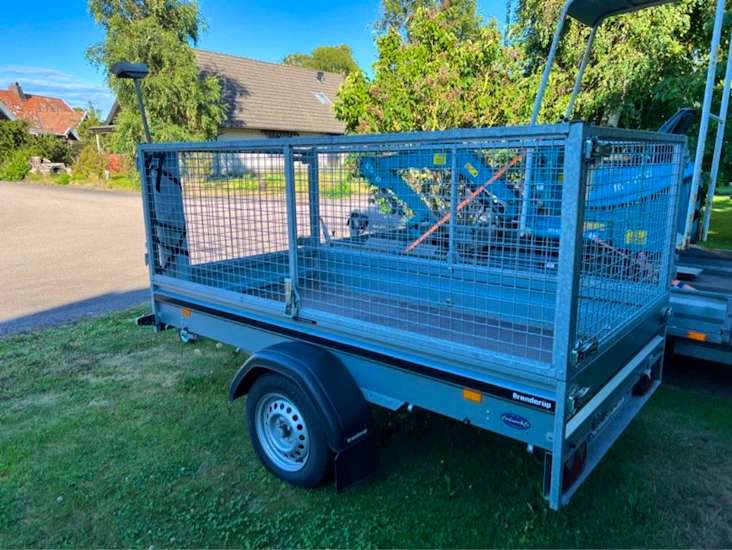 Gallersläp obromsat 750 kg med tipp