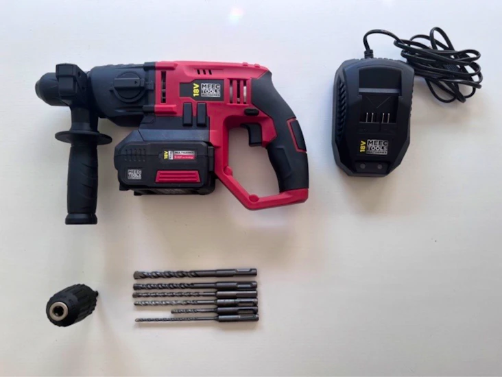 Borrhammare, batteridriven, sladdlös sds+