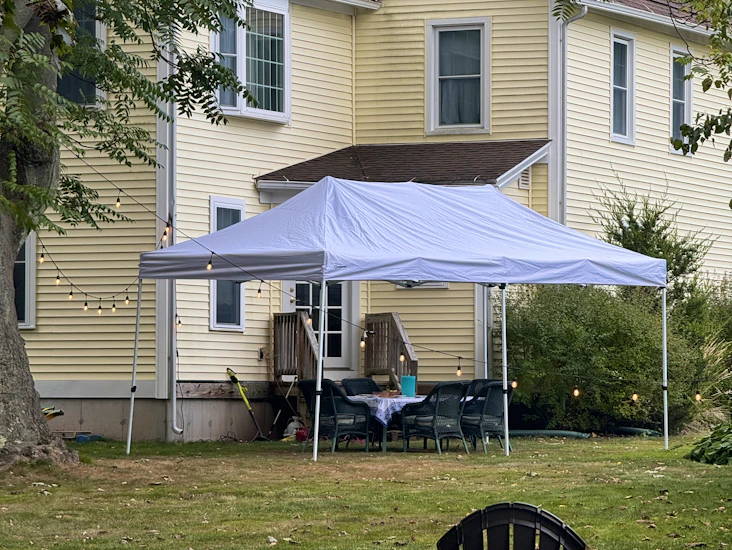 10ft x 20ft white canopy - for rent $6/hr