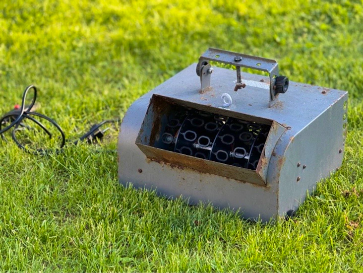 Stor såpbubbelmaskin