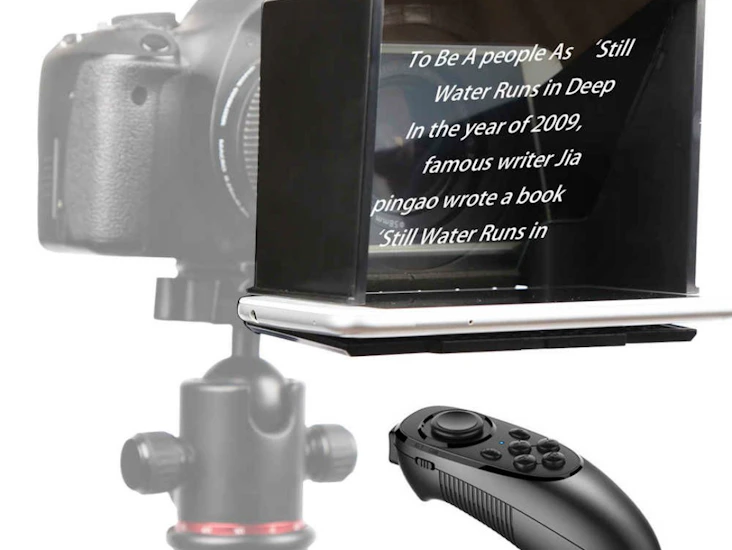 Lett og mobil teleprompter med fjernkontroll