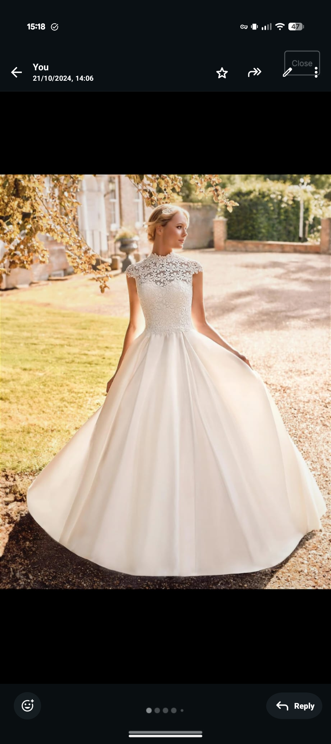Wedding dress – ivory a-line ballgown, uk size 16 (fits uk 12)