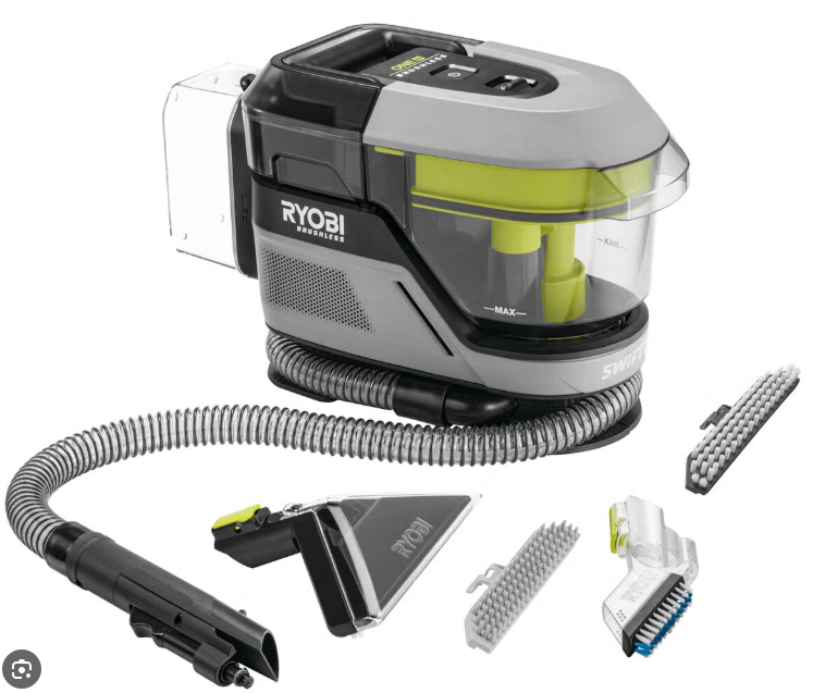 Ryobi swift clean tekstilrenser 18v one+, rdc18bl