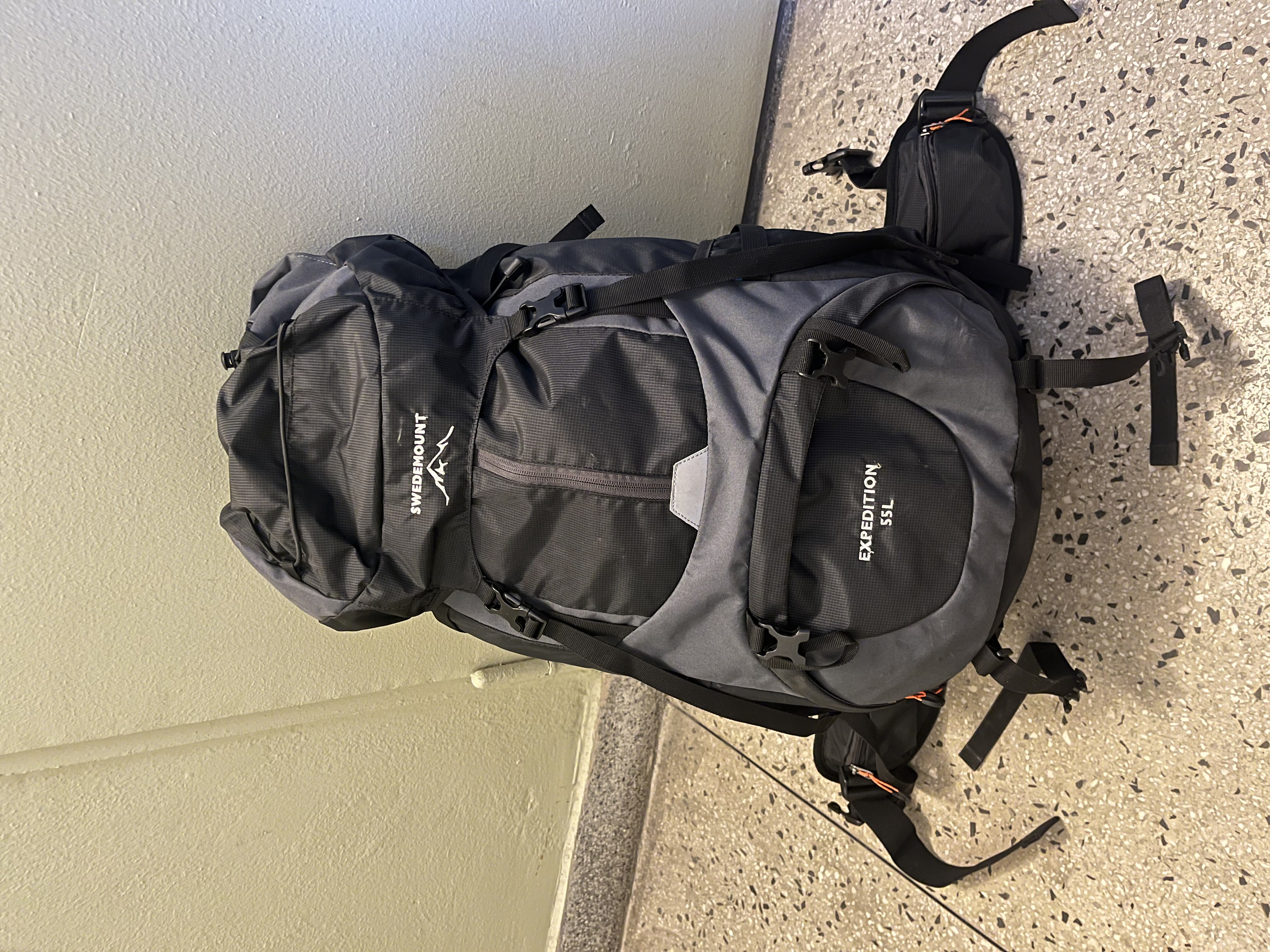 55l vandringsryggsäck – swedemount expedition backpack