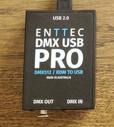 Enttec dmx usb pro interface for lighting control