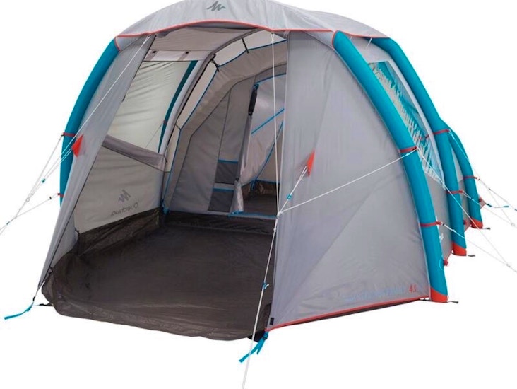 🏕️uppblåsbart campingtält xl för 4 pers