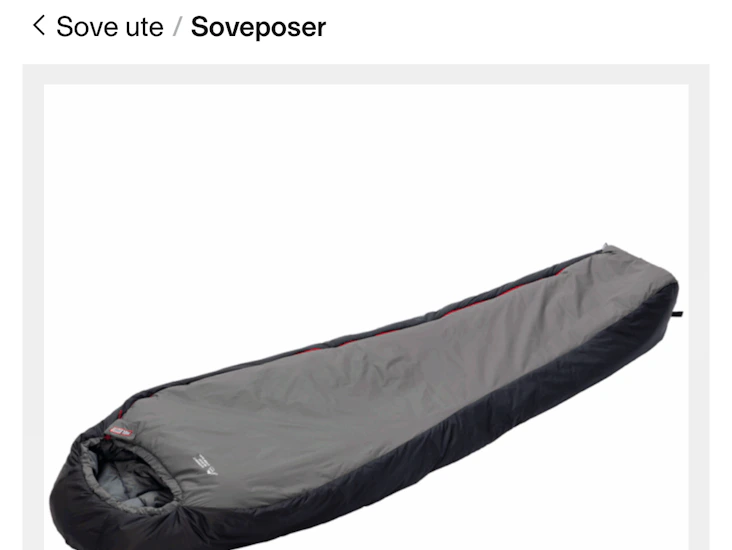 Helsport isfjorden long vintersovepose