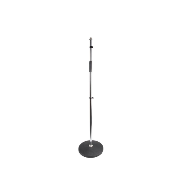 2 x round base microphone stand