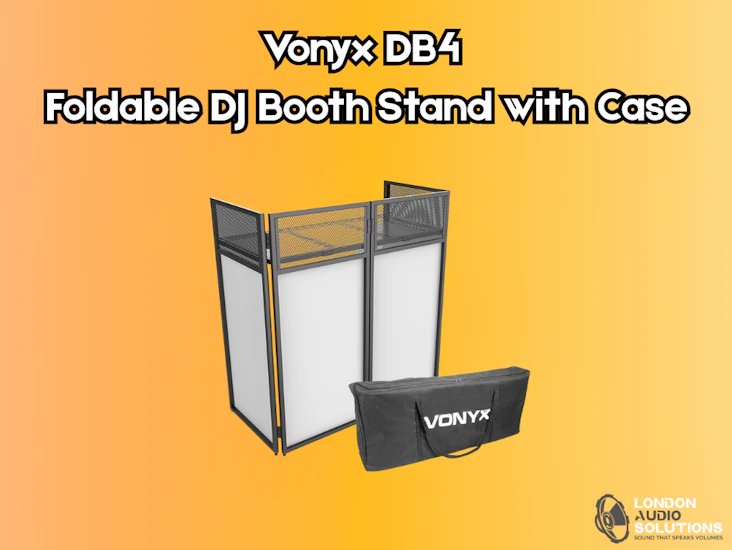 Vonyx db4 foldable dj booth stand with case