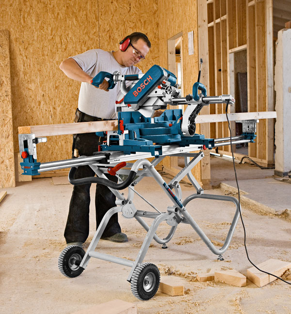 Bosch gcm 10 sd kapp- og gjærsag med gta 2500 w stativ