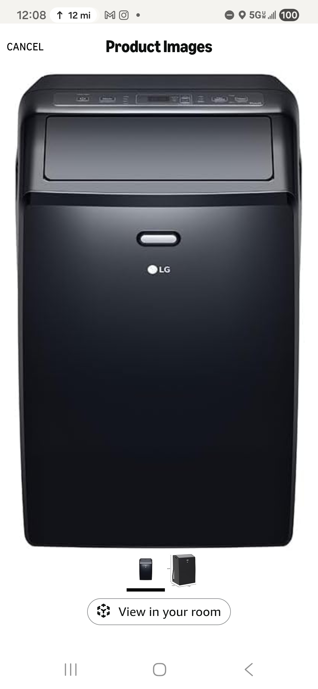 Lg 10,000btu portable air conditioner with wifi
