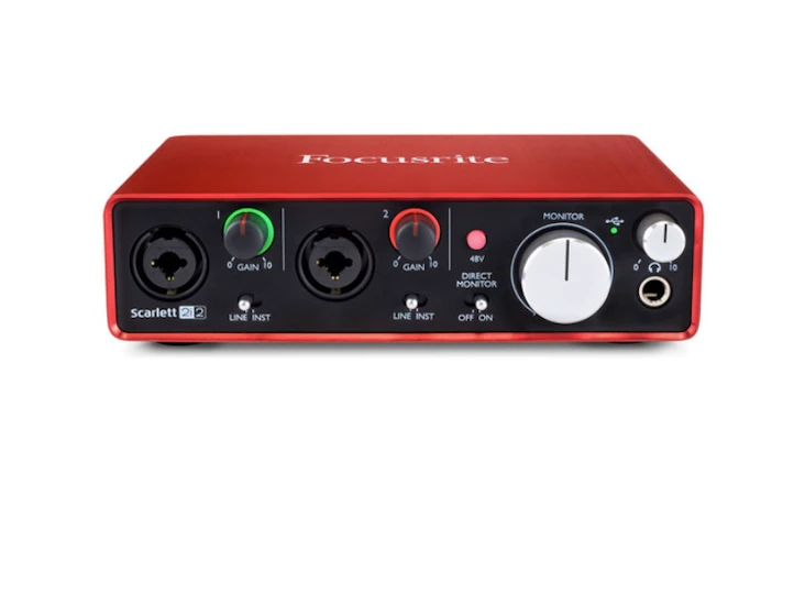 Focusrite scarlett 2i2 mk2 usb + cables