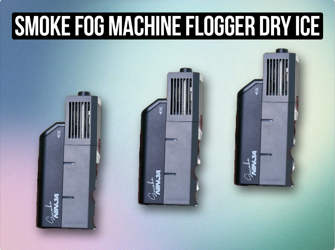 Smoke fog machine flogger dry ice 3x wireless remote