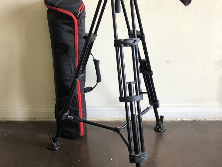 Manfrotto 546b pro video stativ + 504hd fluid video head