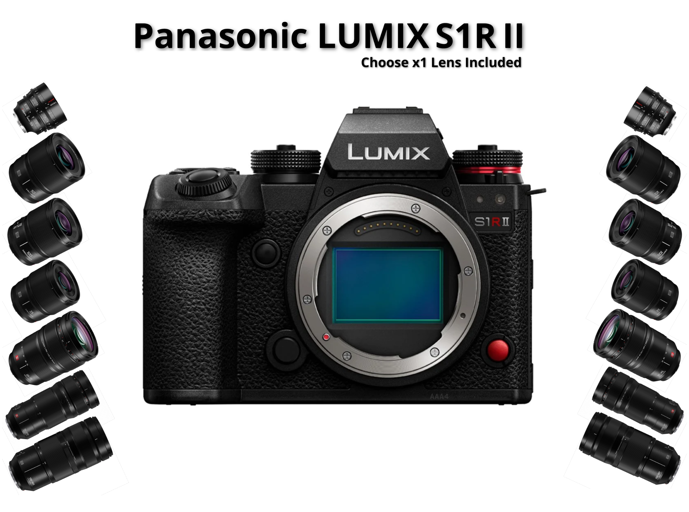 Panasonic lumix s1r ii + one panasonic lens