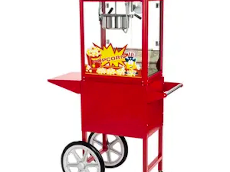 Röd popcornvagn