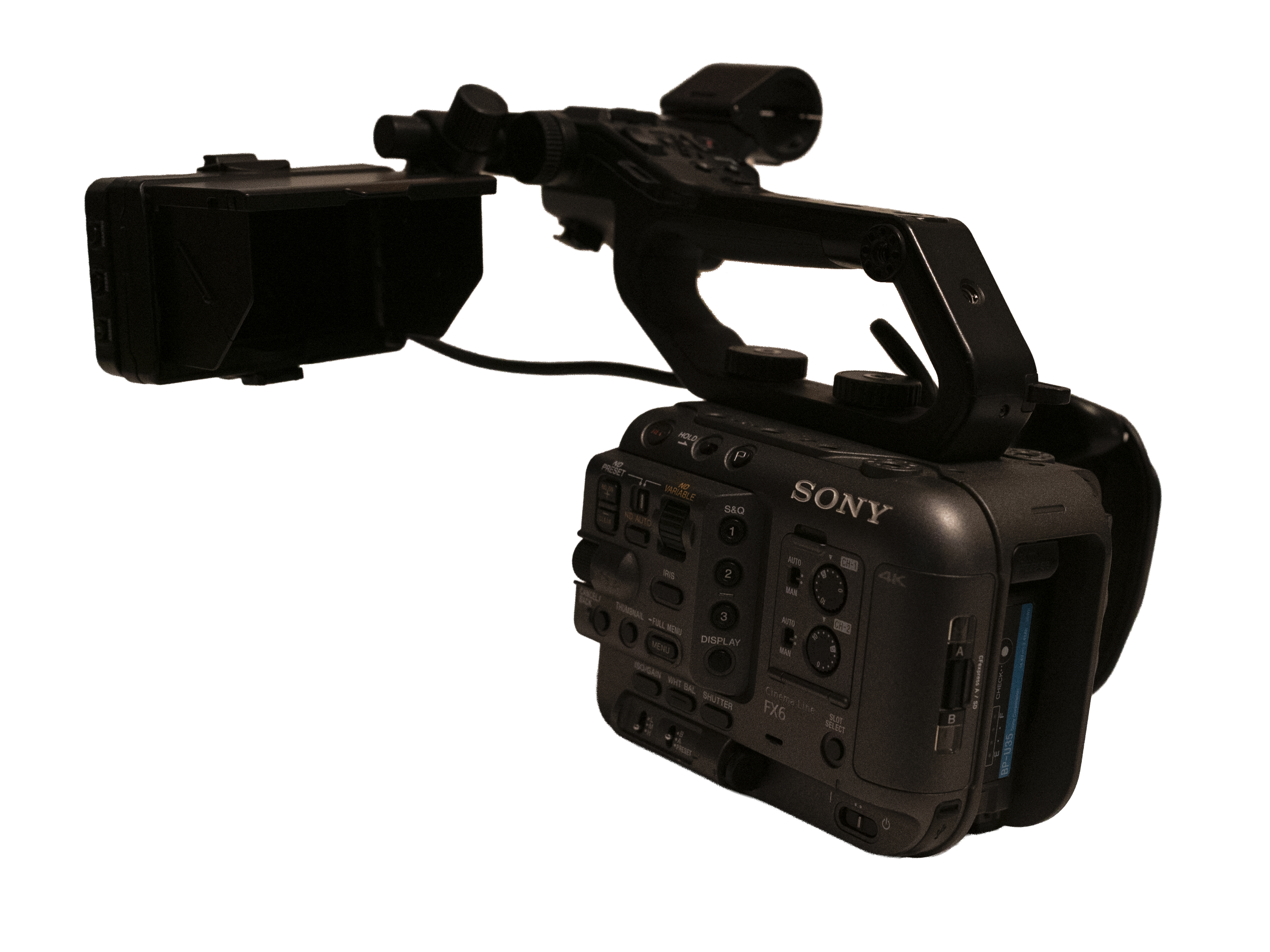 Sony fx6 camera body, 256gb sd card