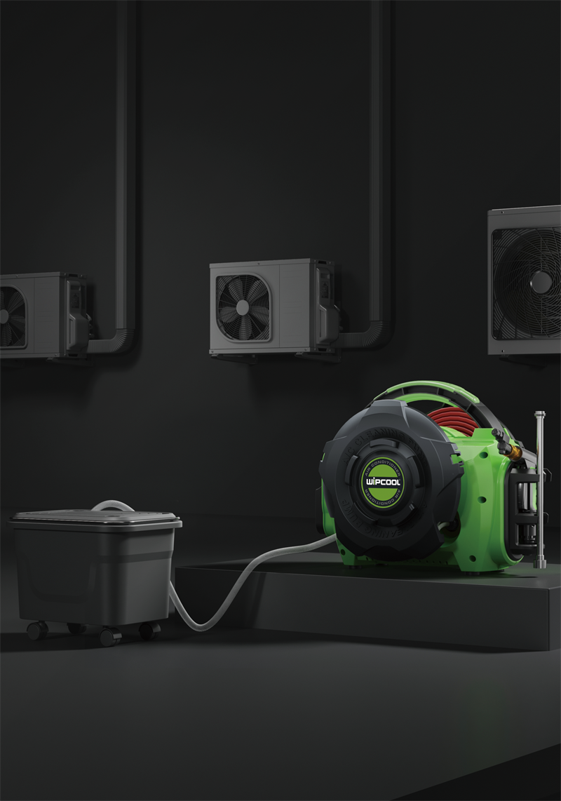 Professionell rengöringsmaskin för ac, värmpump