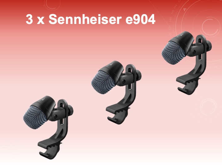 3 x sennheiser e904