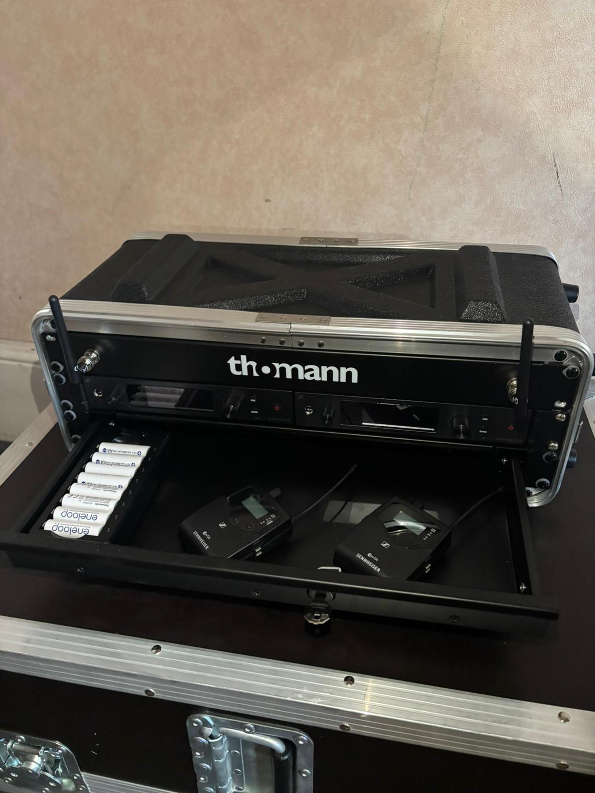 2x sennheiser ew iem g4-gb wireless iem rack