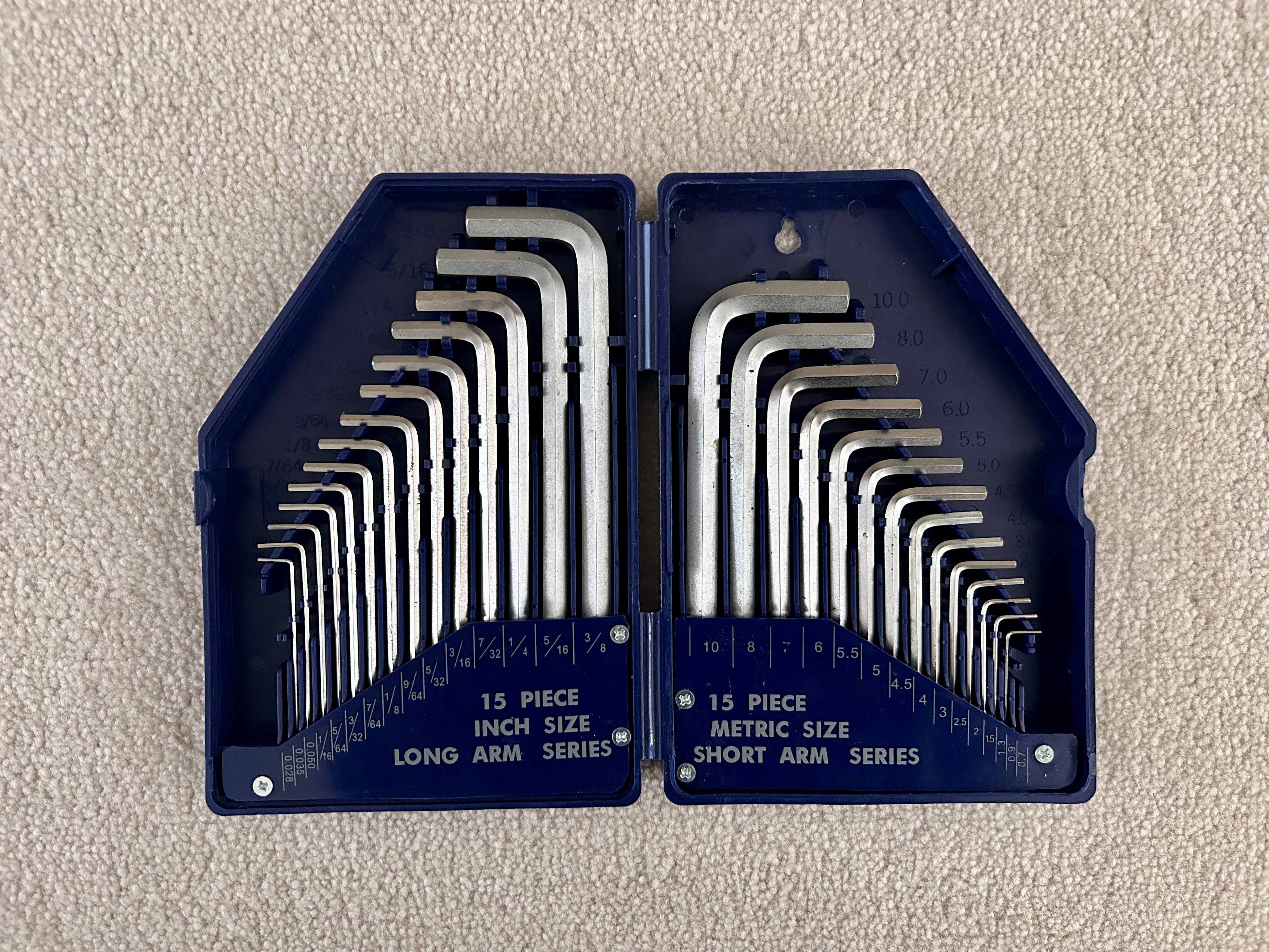 Professional allen key set 