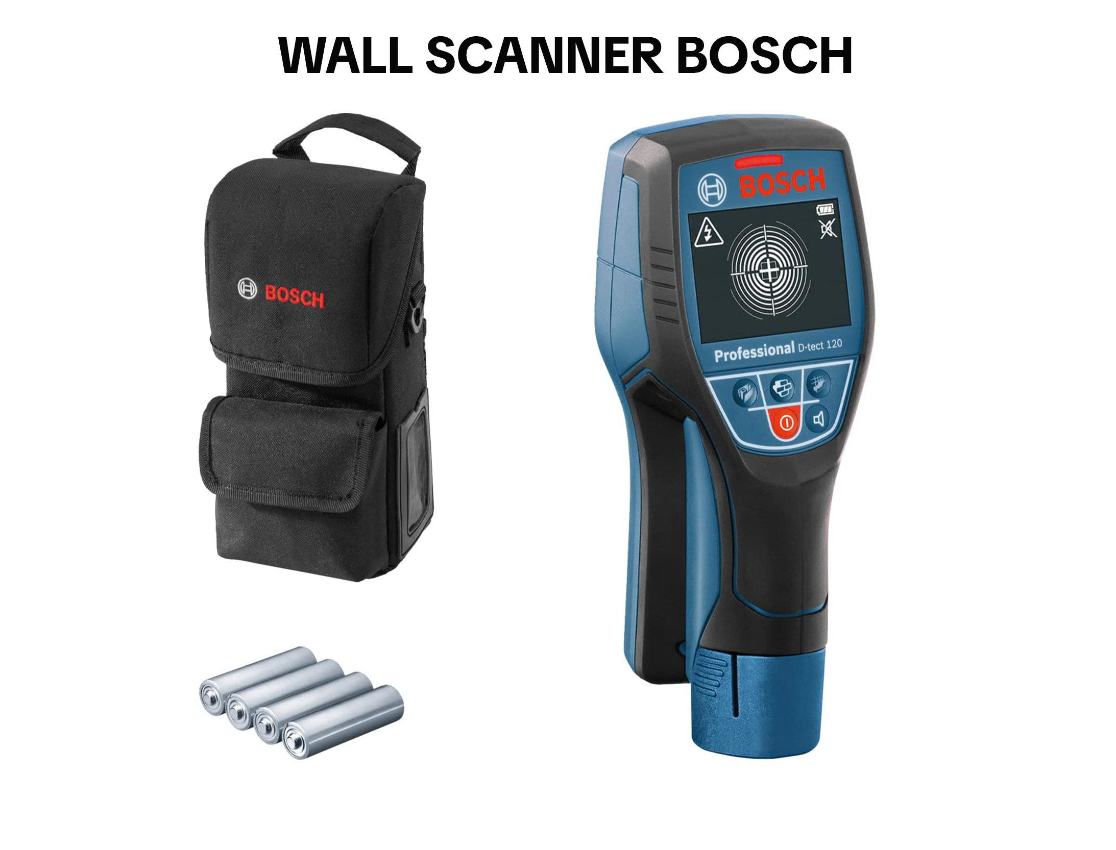 Bosch d-tect 120 wall scanner — studs/pipes/live cable/metal detector (like zircon multiscanner a200 / i700) — delivery available