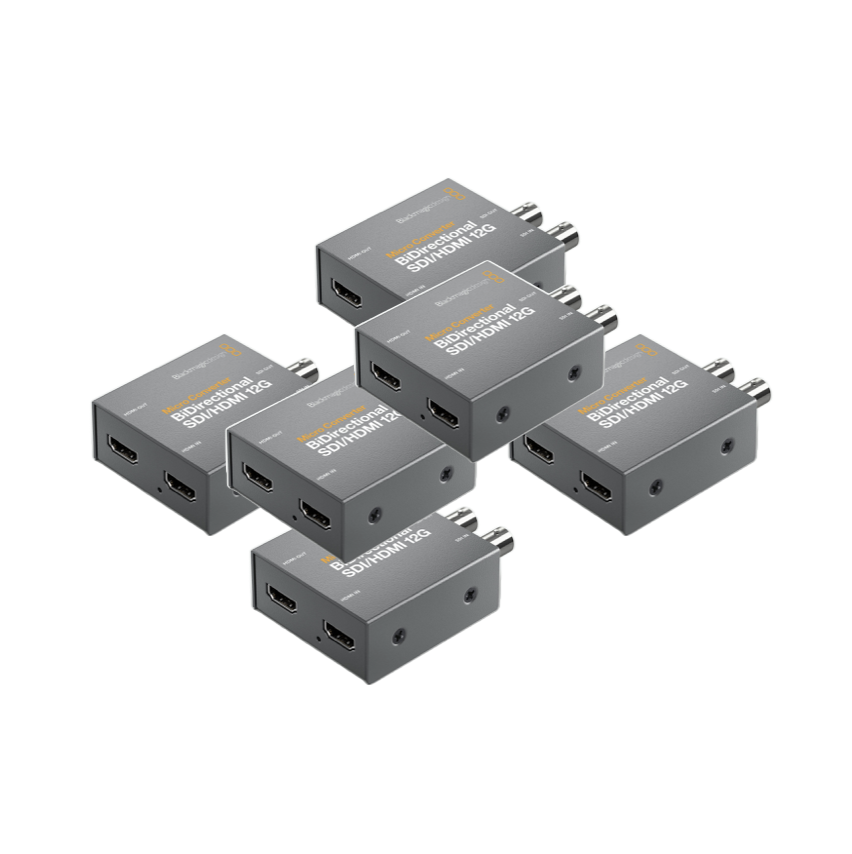 6x blackmagic micro converter bidirectional sdi hdmi 12g with psu