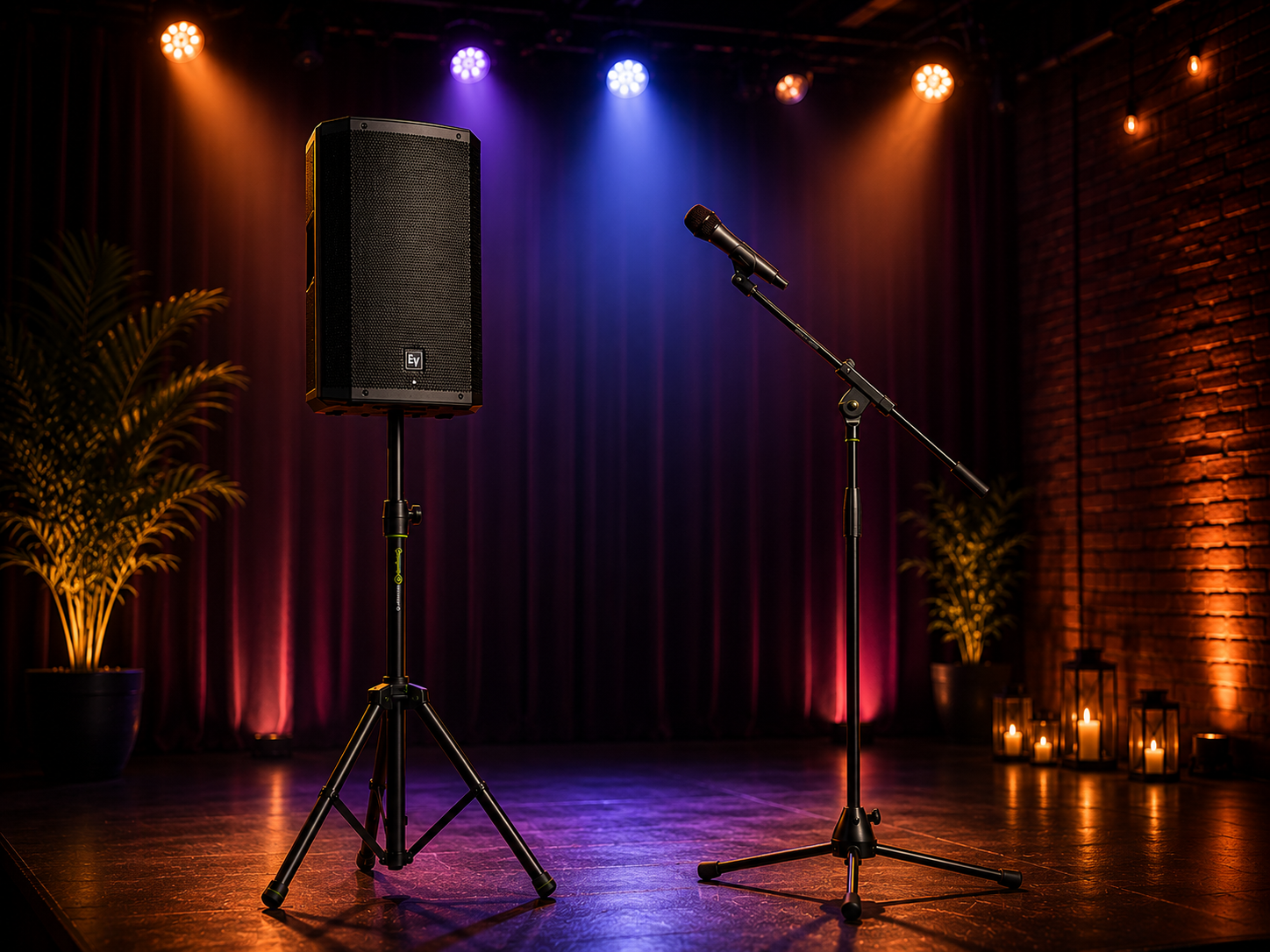 Full pa system - single speaker