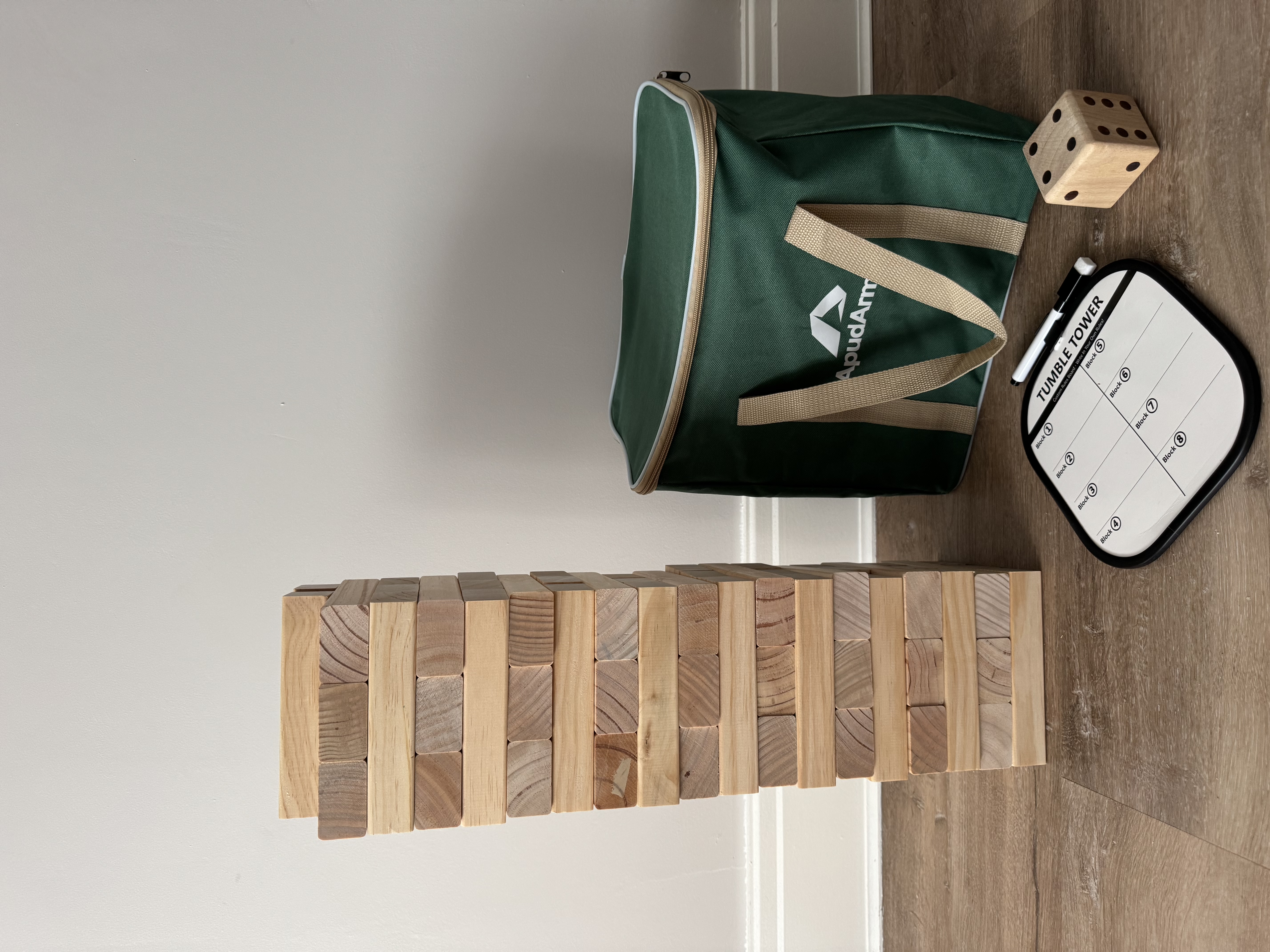 Giant jenga game
