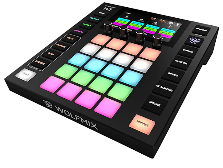 Wolfmix w1 mkii - dmx styrning