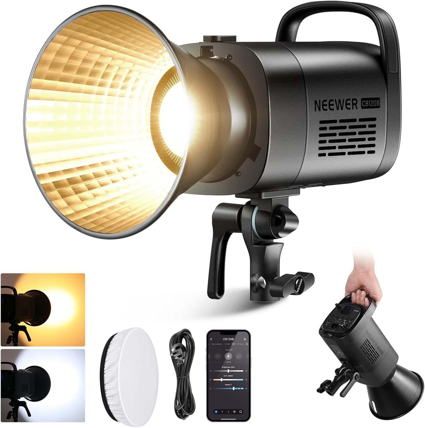 Neewer cb120b 120w led video light