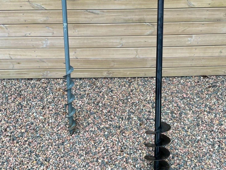Jordborr 15 cm och 7 cm