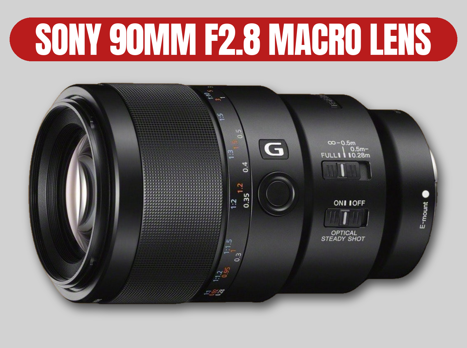 Sony fe 90mm f/2.8 macro g oss lens | e-mount / telephoto / stabilized
