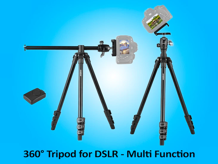 Andoer q160h 360 degree tripod with horizontal mount