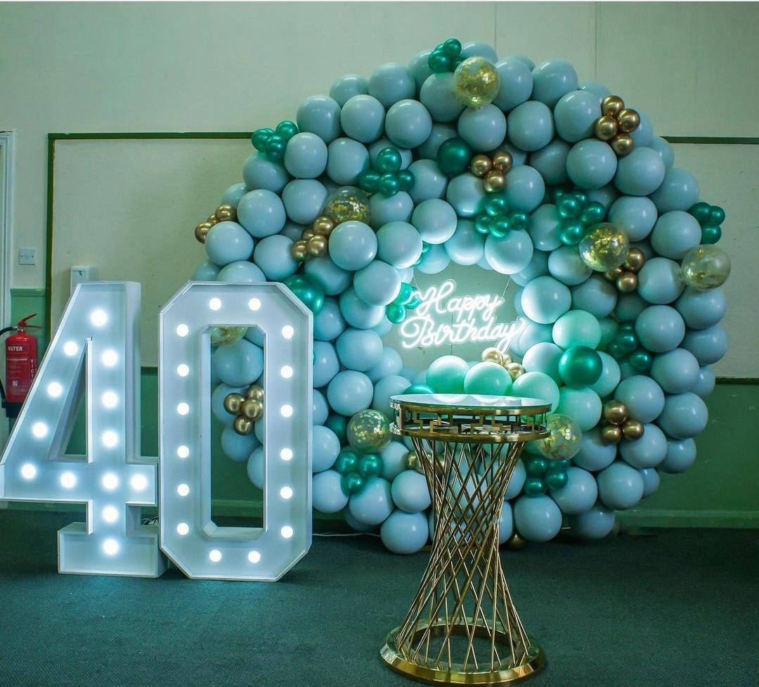 Marquee light up numbers 