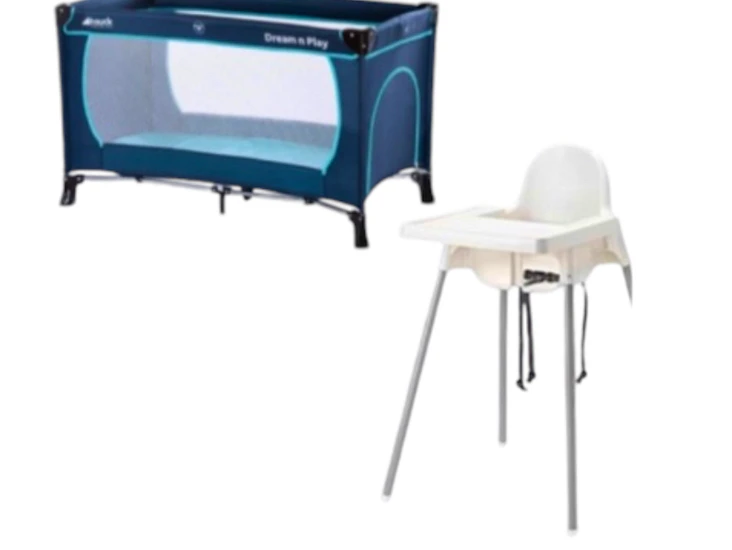 Rejseseng & højstol / travelbed & highchair