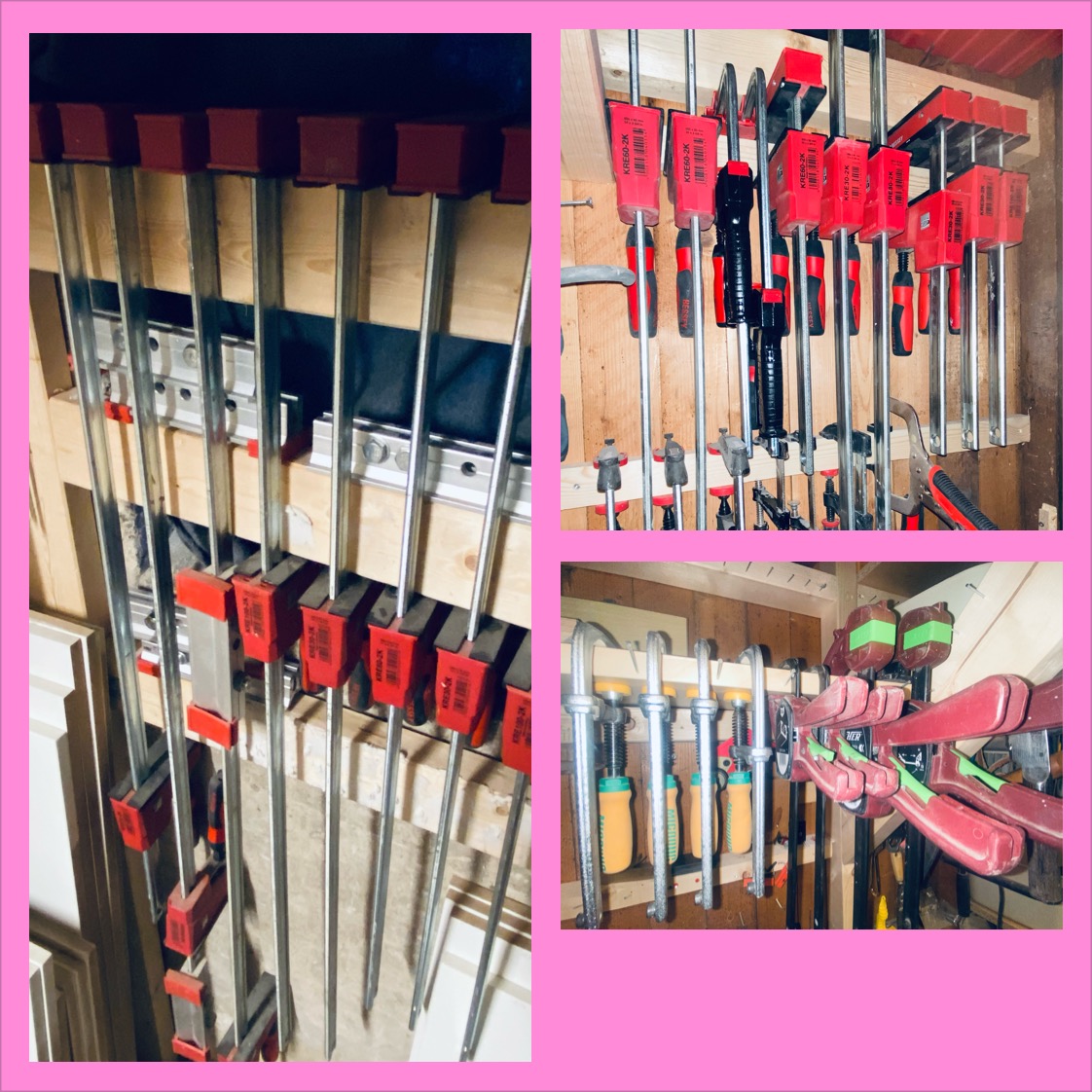 Utleie: proffe tvinger/skrutvinger i alle lengder (bessey, microjig, phier)